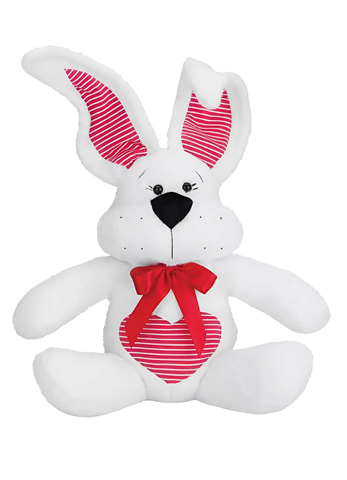 Coelho em Plush 40 Cm Branco Antialérgico Cortex