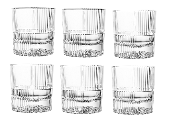 Jogo Copos de Whisky Robur 250 ml - 06 Peças