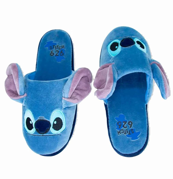 Pantufa Chinelo de Quarto Antiderrapante Stitch Macio Fofinho