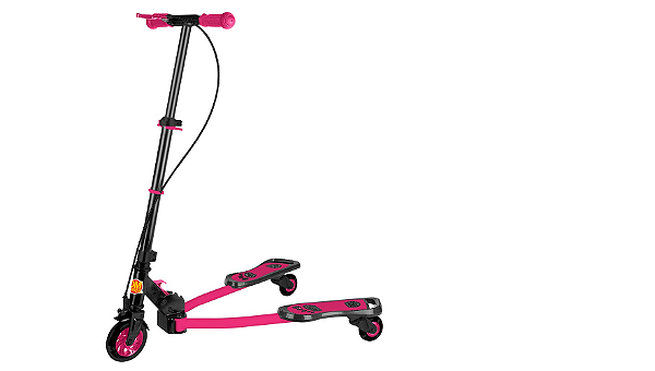 Patinete Trinete Radical Frog New Rosa Dobrável DM Toys