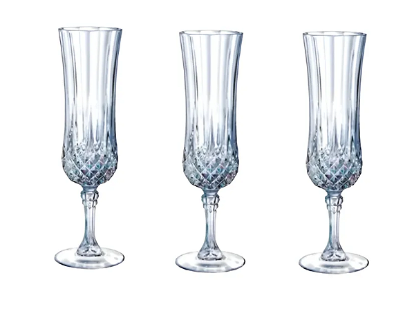 Jogo Taças Champagne Flute 155 ml Luxxor - 03 Peças