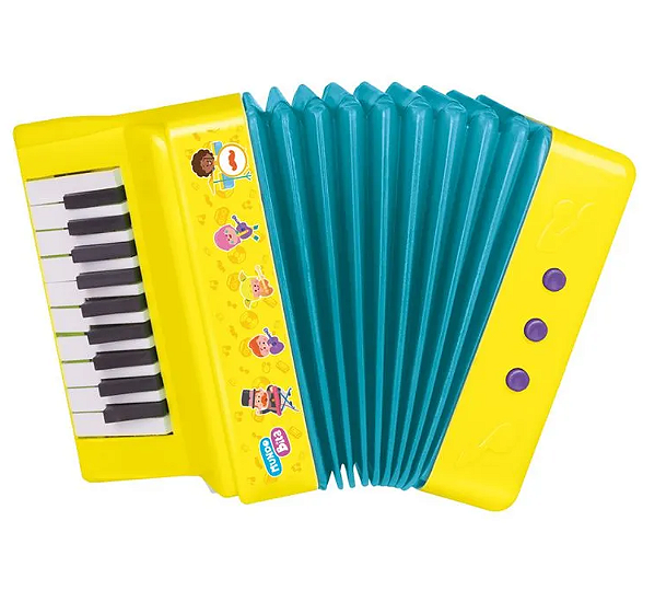 Mini Instrumento Musical Minha Primeira Sanfona Mundo Bita