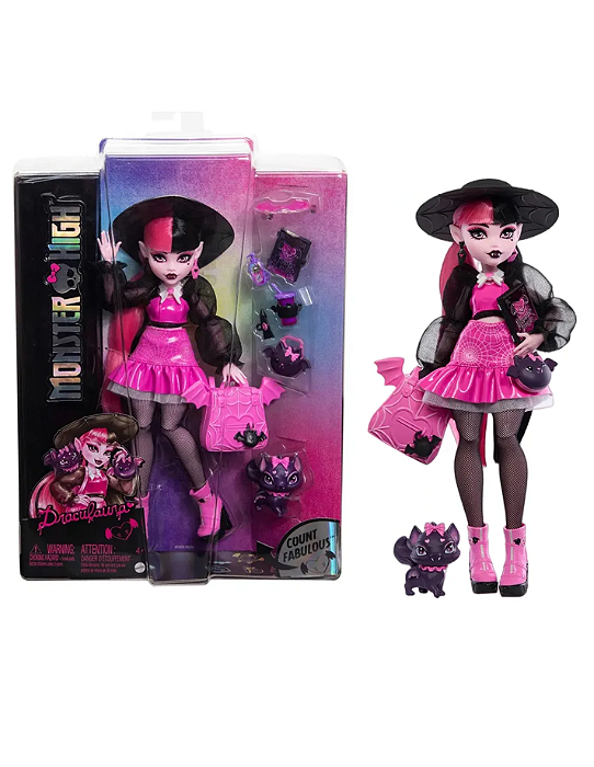 Boneca Monster High Draculaura Pet Count Fabulous