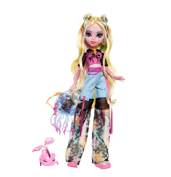 Boneca Monster High Lagoona Blue com Pet Neptuna Acessórios
