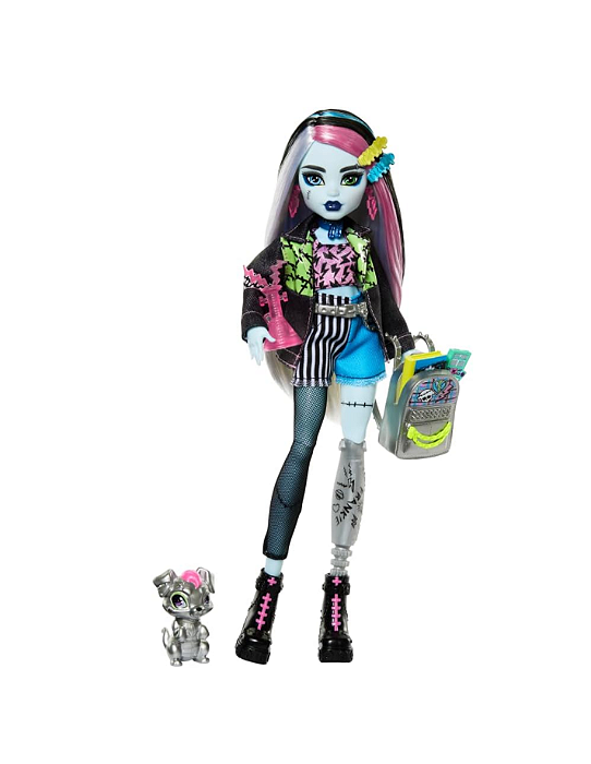 Boneca Monster High Frankie Stein Pet Watzie Novo Visual