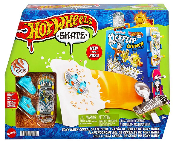 Hot Wheels Skate Pista de Brinquedo Set Bowl de Cereal