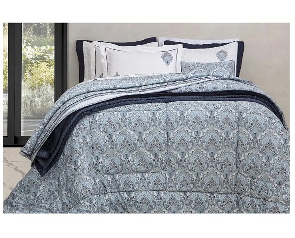 Kit Cobre Leito King Lazio 03 Peças Sereny 300 Fios