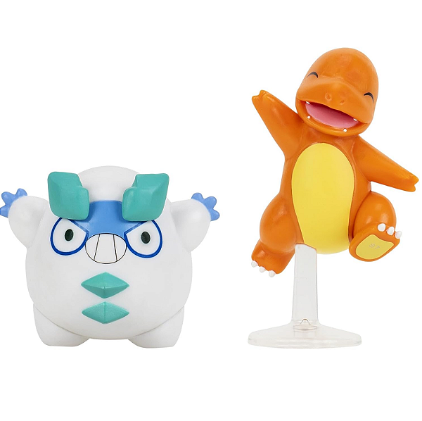 Pokemon Pack Figura de Batalha Chamander + Galarian Darumaka