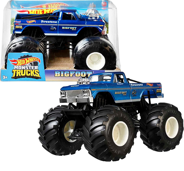 Monster Trucks True Metal Hot Wheels Big Foot Firestone