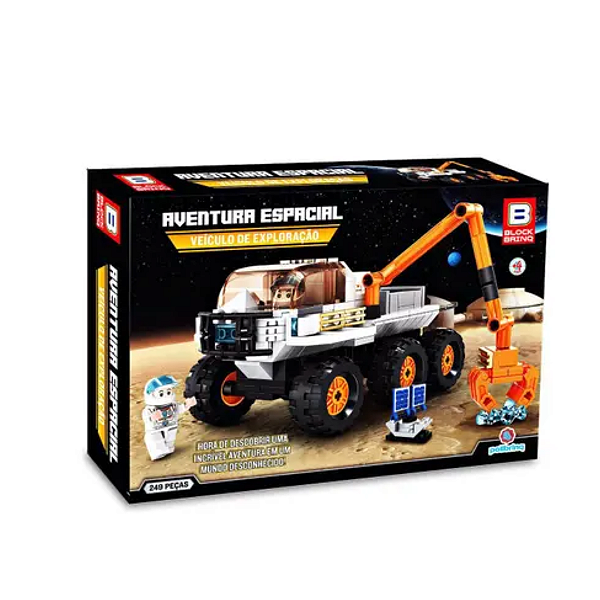Block Aventura Espacial Veículo Exploração Polibrinq