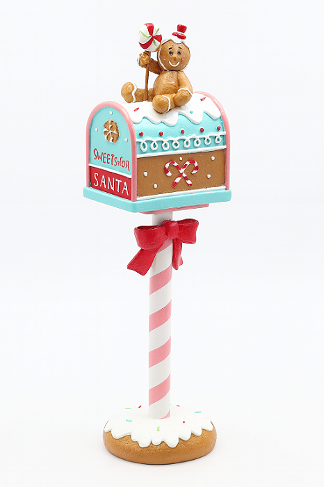 Candy Ginger Caixa de Correios Natalina Gingerbread 35 cm