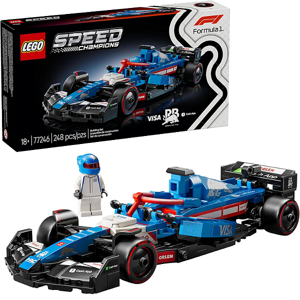 Lego Carro Corrida F-1 Visa Cash App Red Bull VCARB