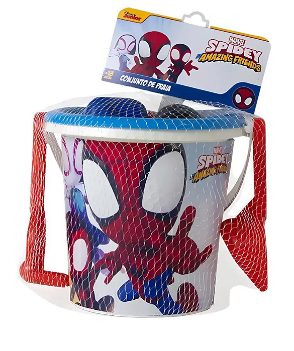 Baldinho de Areia Conjunto de Praia Spider Man Homem Aranha