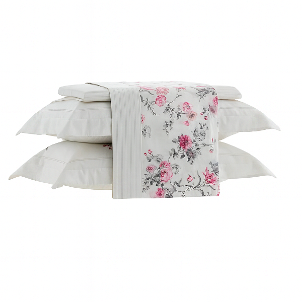 Jogo Lençol Casal Especial Satinee 300 Fios Aminy Kacyumara