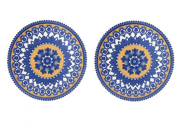 Prato Fundo La Carreta 24 cm Oxford - Kit c/ 02 Unid.