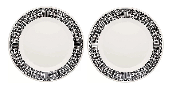 Prato Sobremesa 19 cm Nativa Cerâmica Oxford - Kit 02 Unid