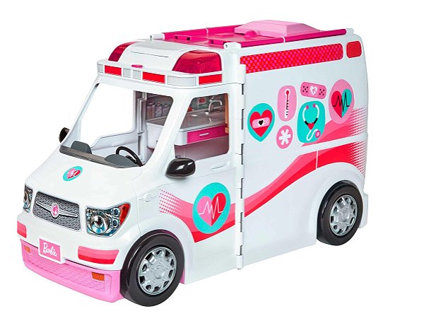 Barbie Profissões Ambulância Clínica Móvel c/ Sirene