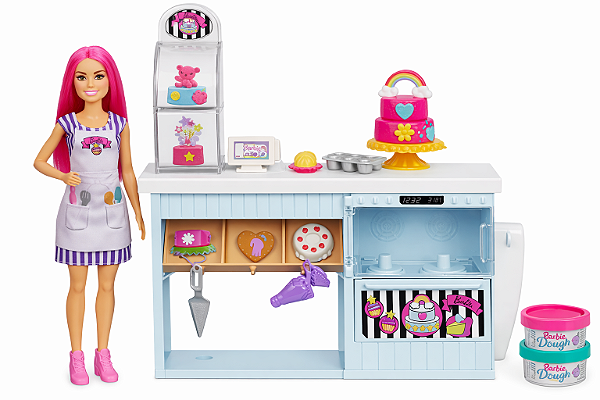 Barbie Play Set Confeitaria Padaria Chef de Cozinha - Mattel