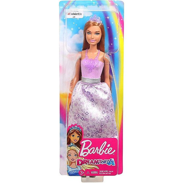 Barbie Dreamtopia  Princesa Ruiva com luzes Roxa Mattel -  F