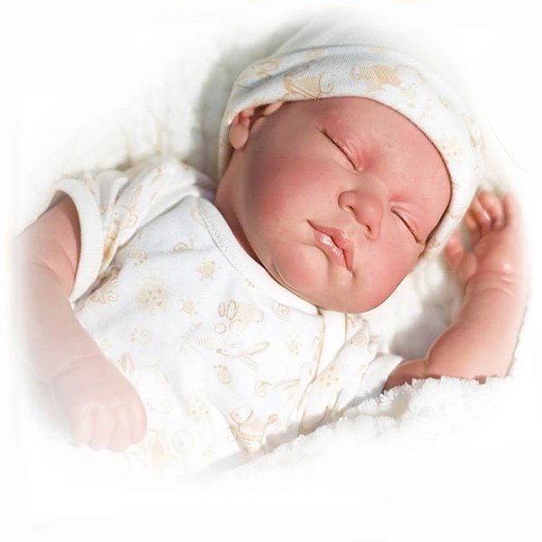 Boneca Bebê Reborn Bege Baby Brink