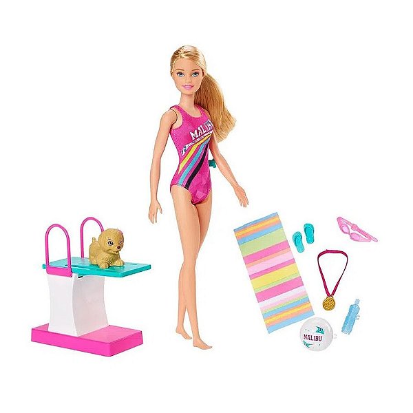 Boneca Barbie Nadadora Matte