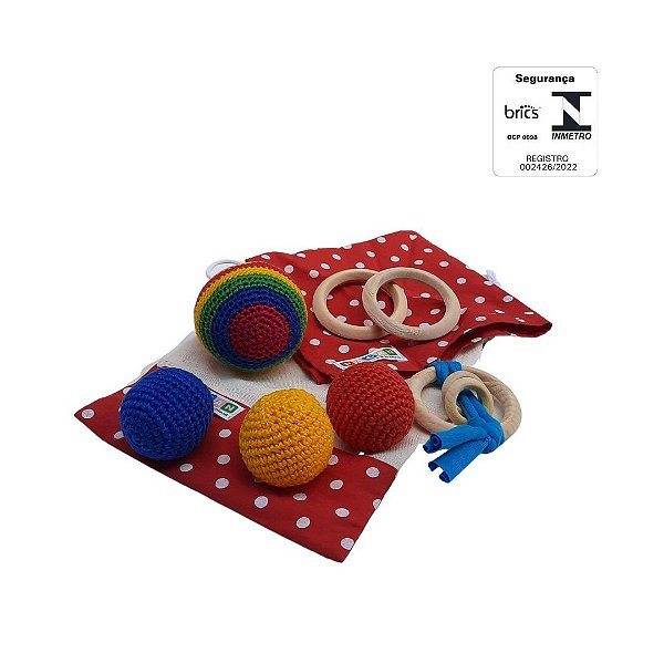 Kit Bebê Explorador Bola Arco-íris