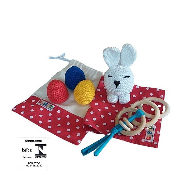 Kit Bebê Explorador - Coelho com ovos
