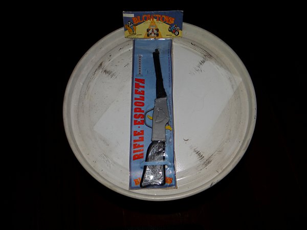 Brinquedo Antigo Pequena Espingarda Espoleta BLOWTOYS