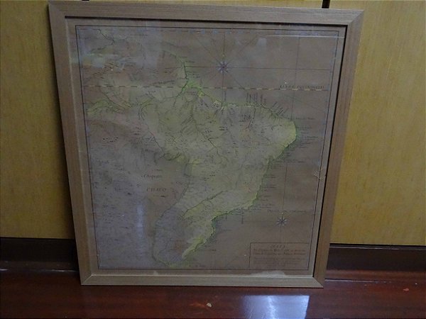 Mapa Antigo do Brasil Ano 1749