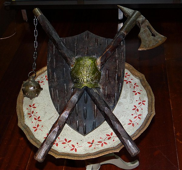 Brasão MEDIEVAL Clava & Machado