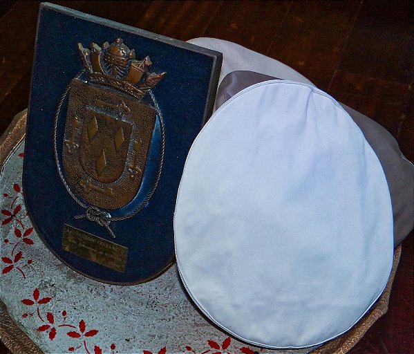 Conjunto 3 Boinas Marinha mais Troféu