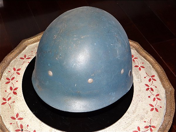 Militaria CAPACETE POLÍCIA em fibra de vidro na cor azul