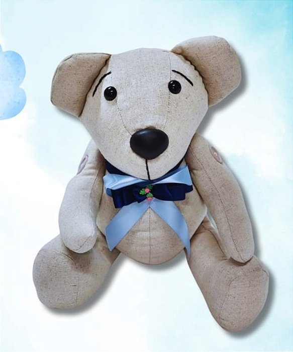 BONECO URSO ARTICULADO - HIPOALERGÊNICO - ARTESANAL