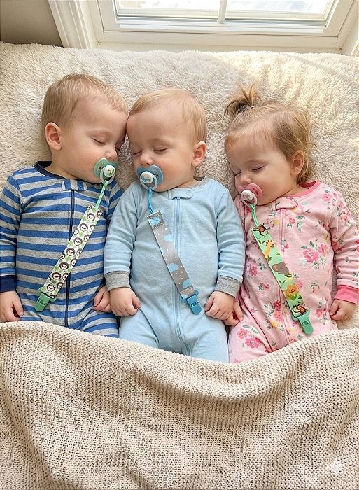 KIT 3 PRENDEDORES DE CHUPETA