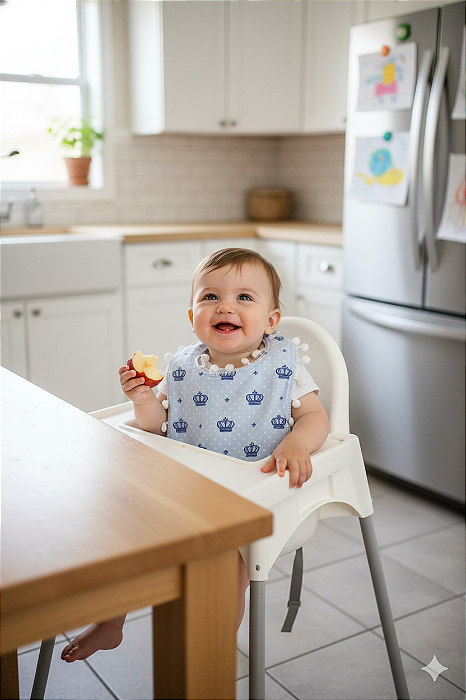 BABADOR EM ALGODÃO COM PRENDEDOR DE CHUPETA