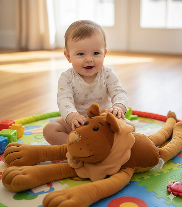 ALMOFADA DE PESCOÇO LEÃOZINHO