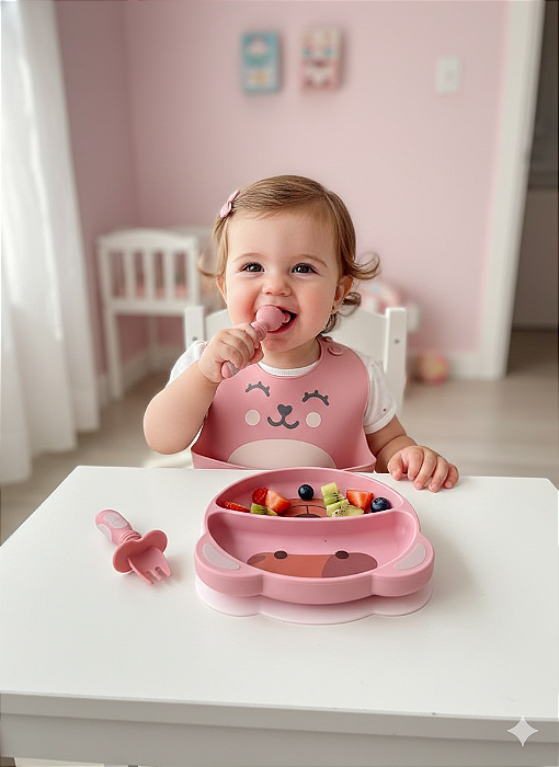 KIT BUBA HORA DA PAPINHA ROSA