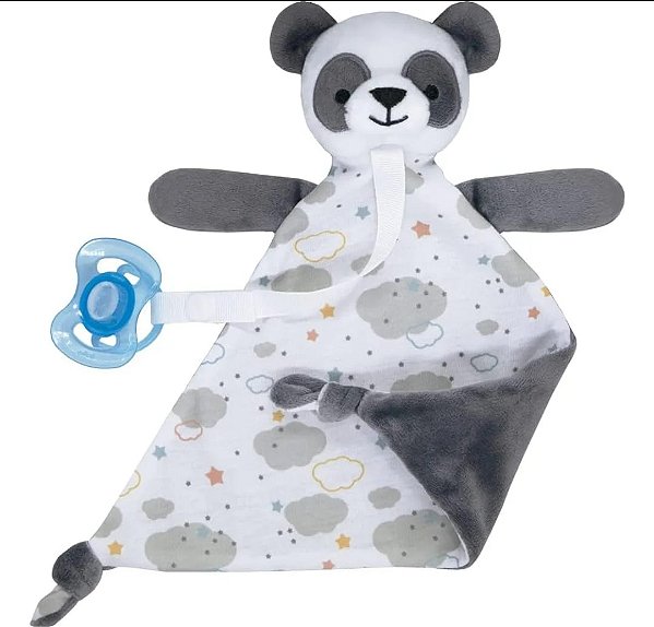 NANINHA PANDA COM PRENDEDOR DE CHUPETA