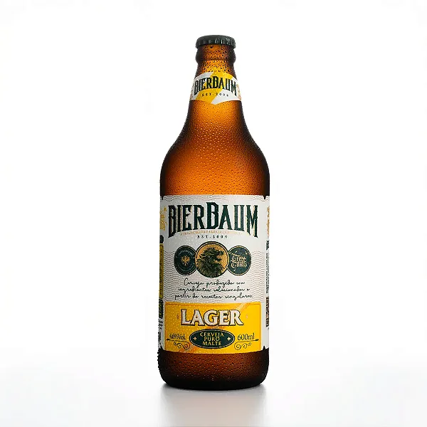 Caixa com 12 Cervejas Lager Bierbaum | Garrafa 600ml - Leve e Refrescante