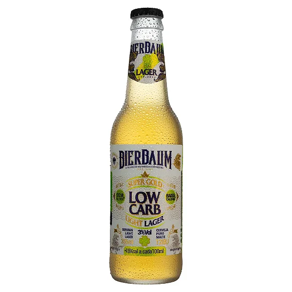 Cerveja German Light Lager Low Carb Bierbaum | Garrafa 355ml