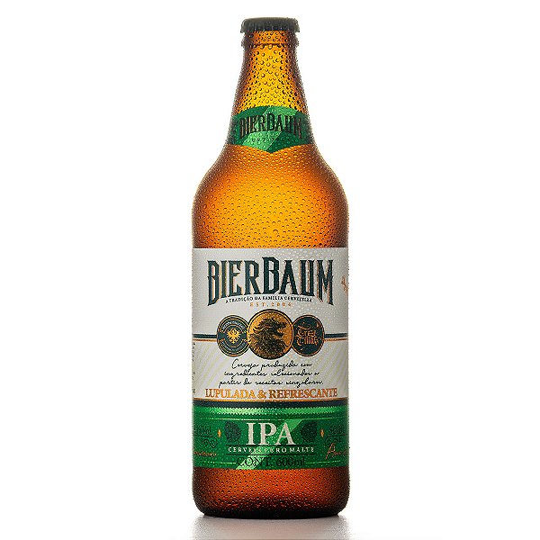 Caixa com 12 Cervejas American IPA Bierbaum | Garrafa 600ml