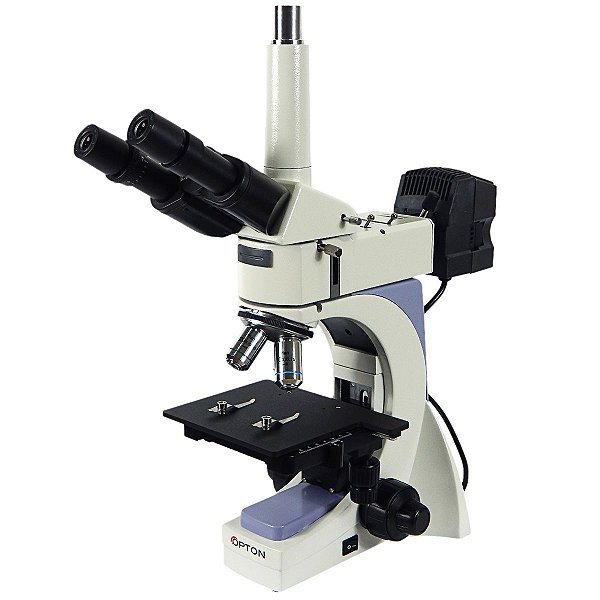 Microscópio Metalográfico Trinocular com Ampliação de 50x, 100x, 200x e 500x ou até 1.000X (Opcional) - TNM-108-N