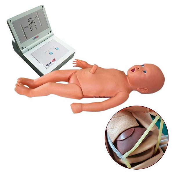 Manequim Bebê Simulador para Treino de RCP, Intubação e Enfermagem - TGD-4025-NS