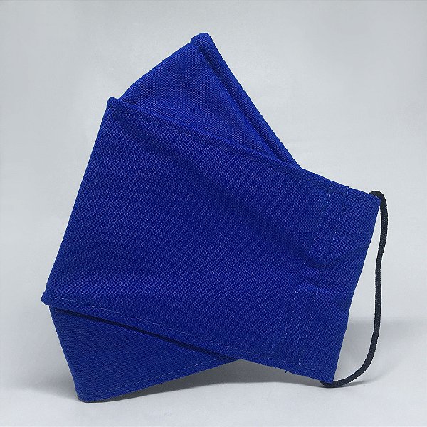 Máscara 3D Azul Royal - Dupla Camada