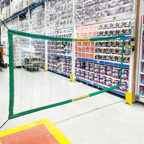 Rede Isolamento Sinalização para Corredor de Supermercado Atacado