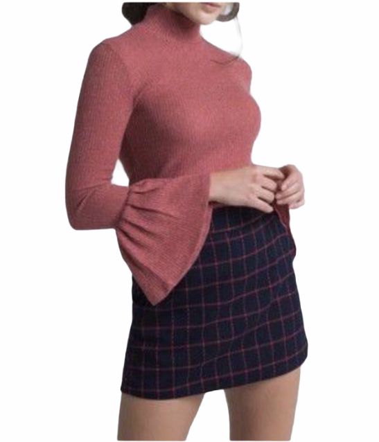 short saia xadrez