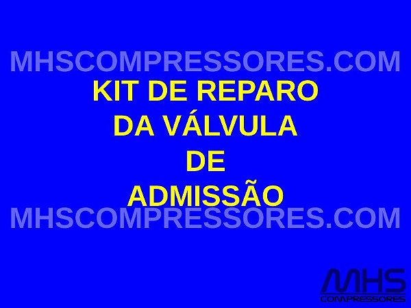 REPARO DA VÁLVULA DE ADMISSÃO - SIMILAR ATLAS COPCO - 2906095800