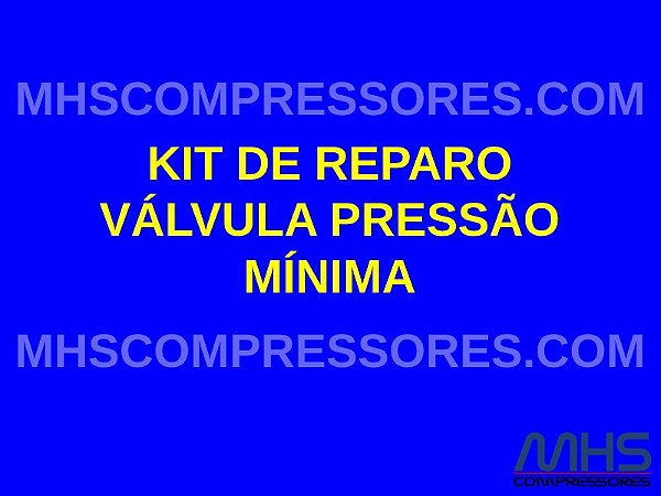 KIT DE REPARO DA VÁLVULA PRESSÃO MÍNIMA - SIMILAR ATLAS COPCO - 2901141100