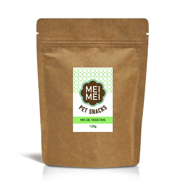 Biscoito natural para cachorro Mix de Vegetais Mei Mei Produtos Naturais