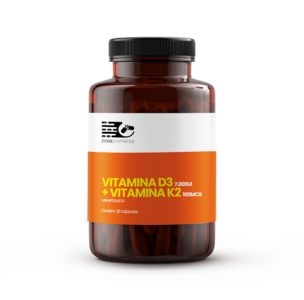 Cap Vit D3 7.000ui + K2 100mcg 30 Caps